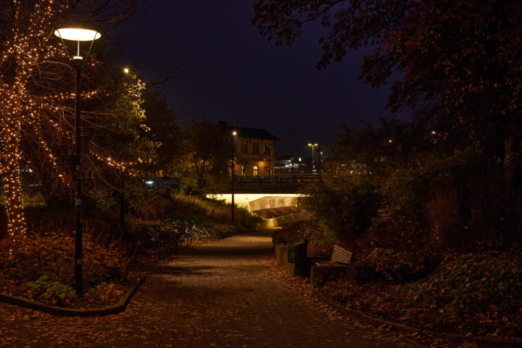 Belysning för Badhusparken i Kungsbacka