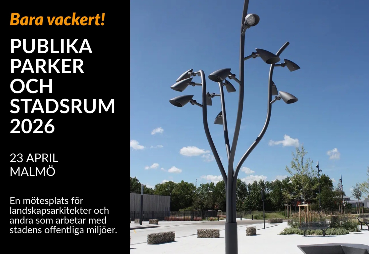 Publika park- och stadsrum i Malmö 2026